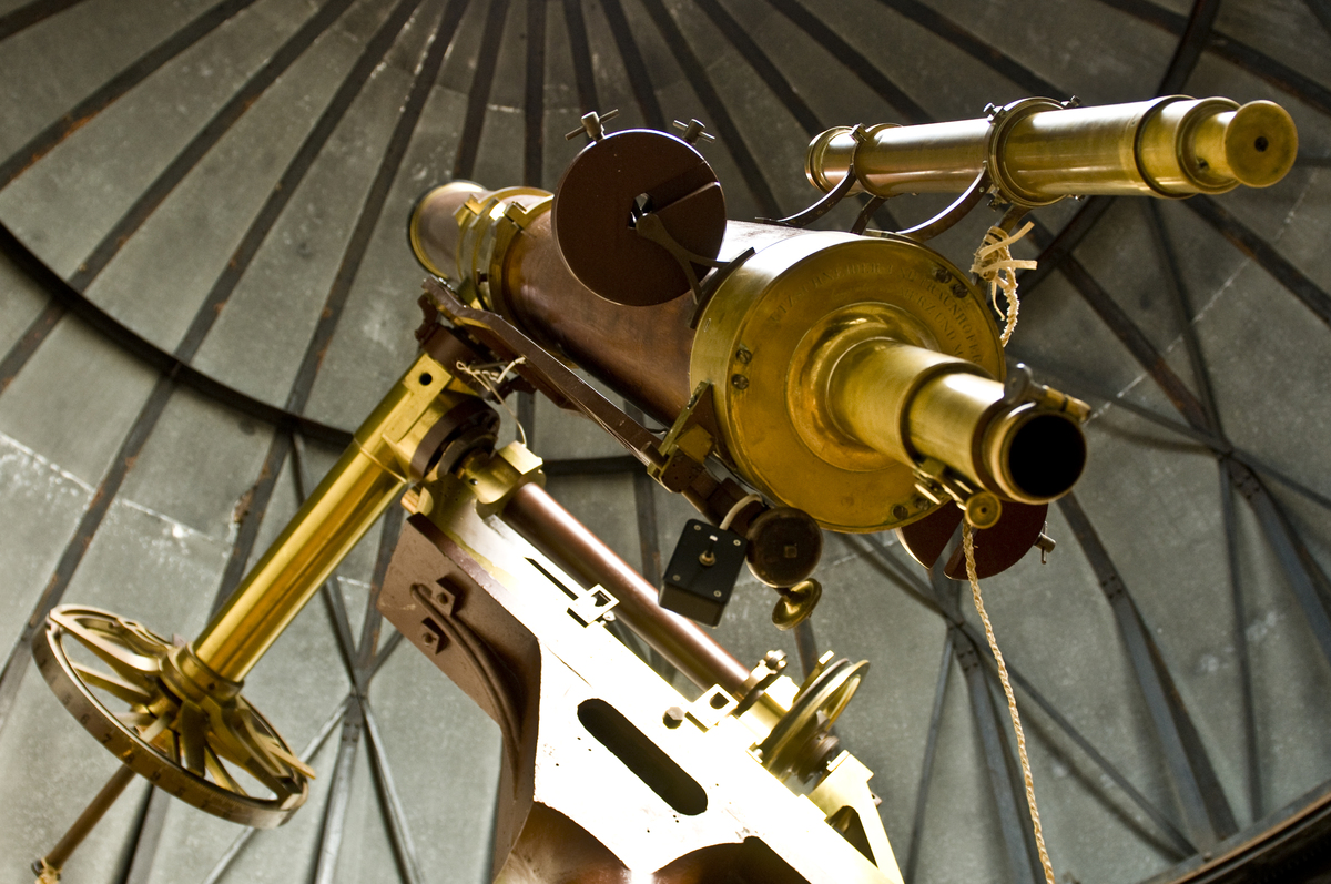 The Mitchel Telescope made in 1845 under the dome